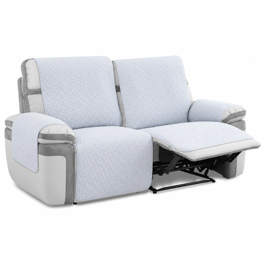 Copridivano Relax 2 Posti Antiscivolo Impermeabile Grigio Chiaro